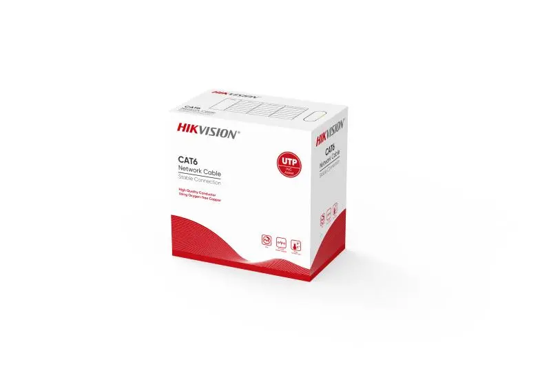 Hikvision 305 m CAT6 UTP Network Cable (Solid Copper, 0.565 mm, CM)