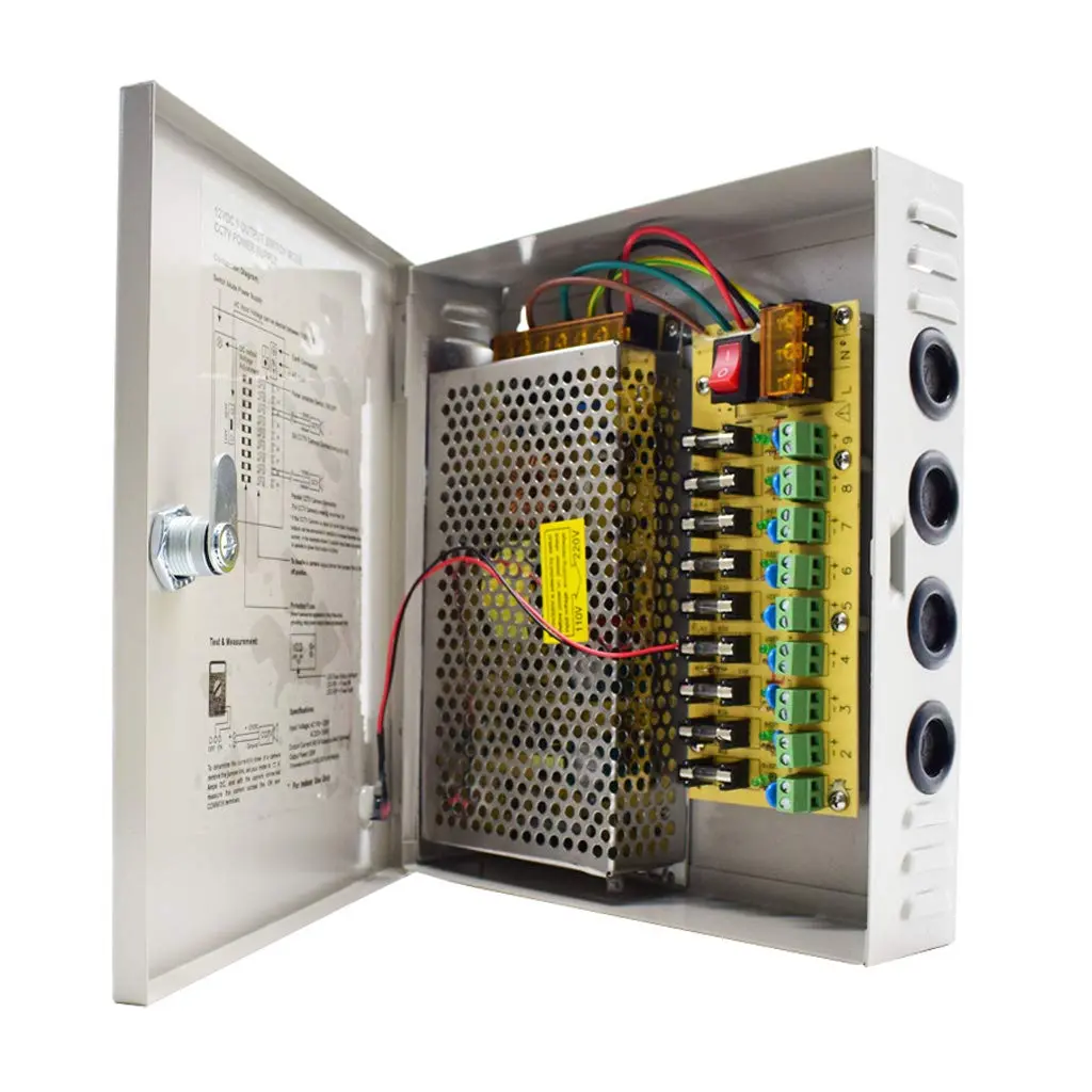 12V 10A Power Supply Box