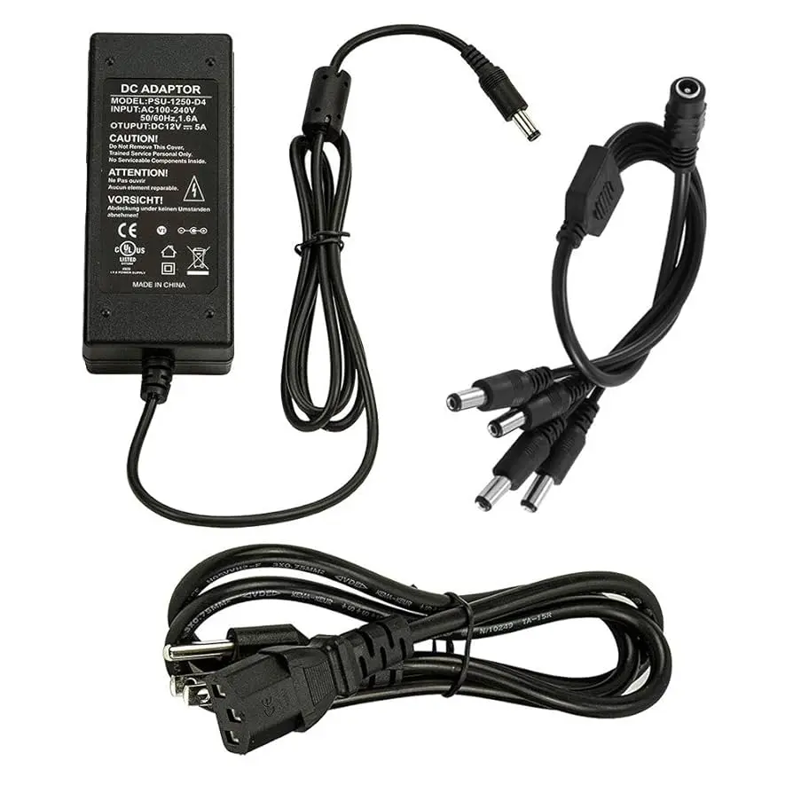 Adapter 12V 5A Splitter 4*1