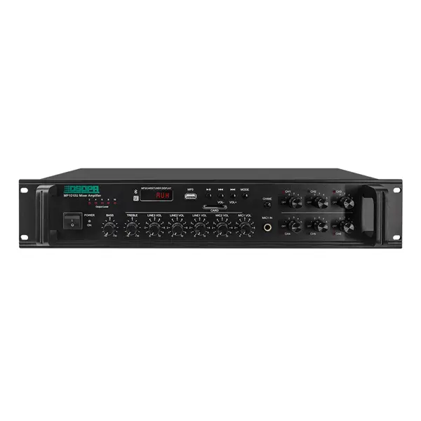 DSPPA 350W 6 Zones Paging Amplifier with USB/ SD/ FM/ Bluetooth