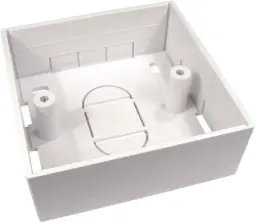 [D-Link Back Box 86x86x32mm] D-Link Back Box For Single & Dual Faceplate,86x86x32mm, Square - White