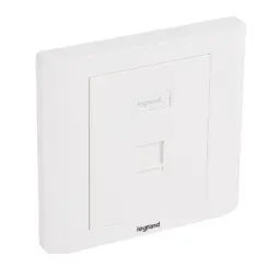 [Legrand Faceplate 1 Port] Legrand Straight Faceplate 1-Port For Keystone RJ45 Connector