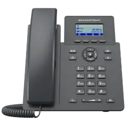 [GRP2601P] Grandstream Essential IP Phone, 2 SIP Accounts, 2 Lines, 2x Ethernet 10/100 PoE, 132x48 (2.41") LCD, No PSU