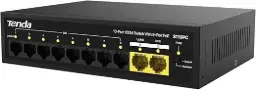 [S110PC] Tenda S110PC 10-Port 100M Lite PoE Switch with 8-Port PoE (Black)