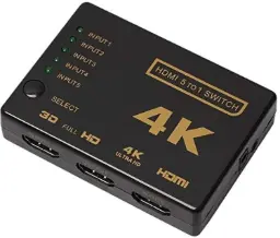 [HDMI Switch 5 To 1] HDMI 5-Port 4K Auto Switcher Box