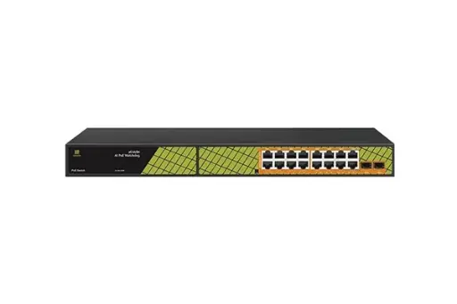 [GNT-P1018G6] SWITCH GENATA POE [ 16P×1000 + 2P SFP×1000 ]