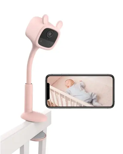 [BM1 Pink] Battery-powered Baby Monitor - BM1